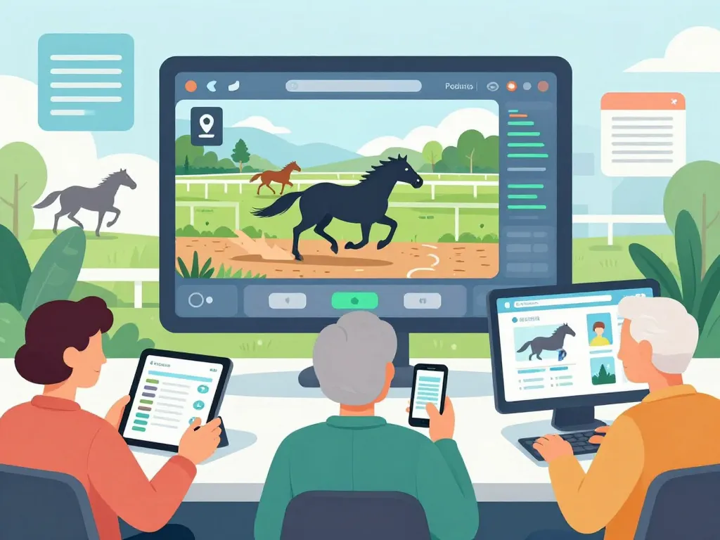 Accès digital à la gazette des courses de demain sur tablette smartphone ordinateur