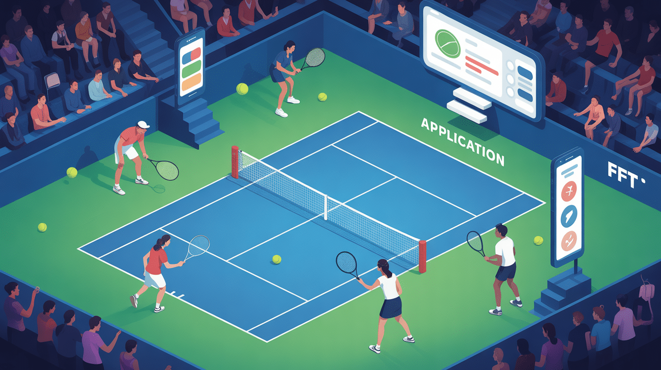 appli fft source d'information de qualité illustration outils numériques tennis