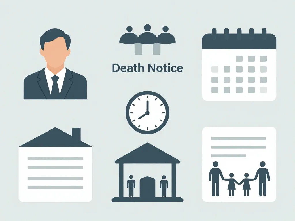 Schéma contenu avis de décès Marquise informations clés