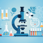 illustration biovic univers scolaire et laboratoire