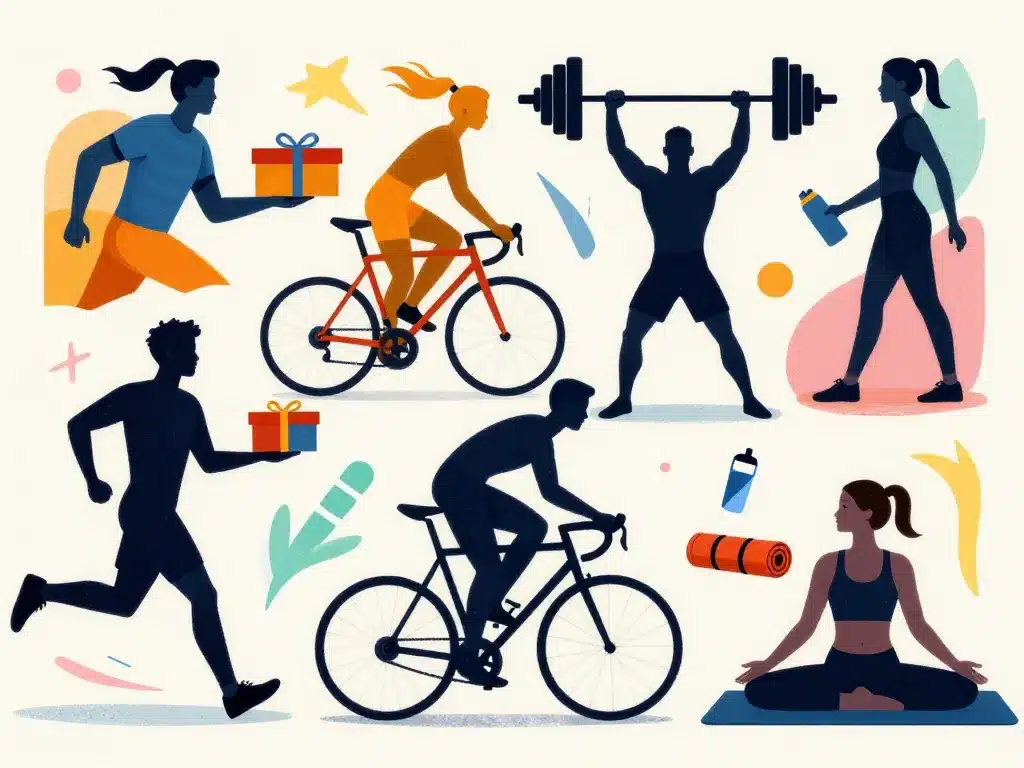 cadeaux pour les sportifs profils coureur cycliste yoga