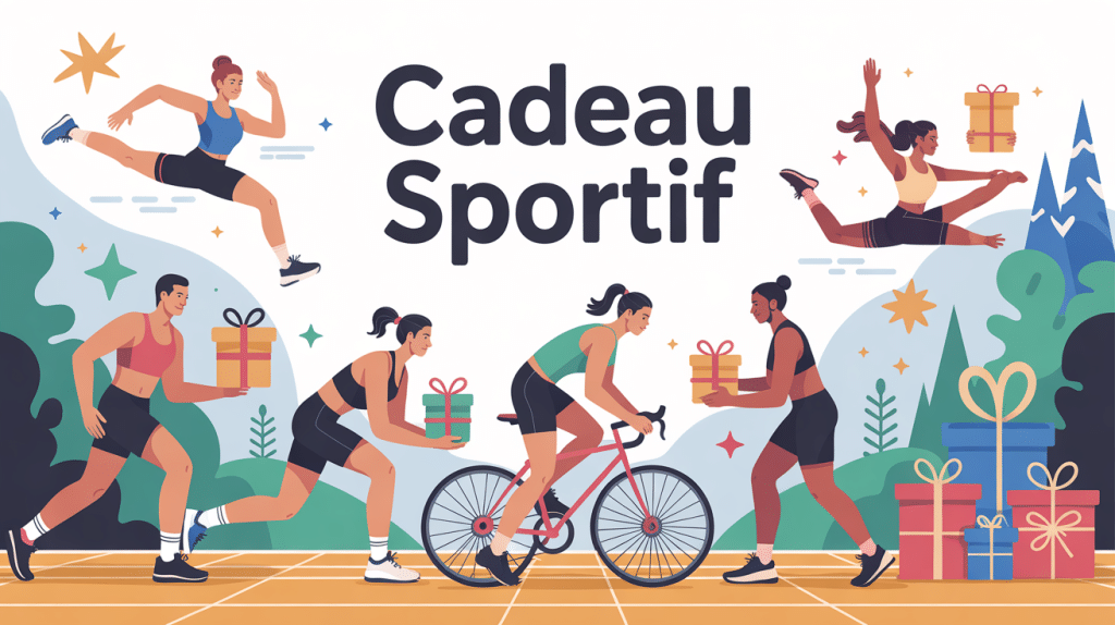 illustration cadeaux pour les sportifs ambiance motivation