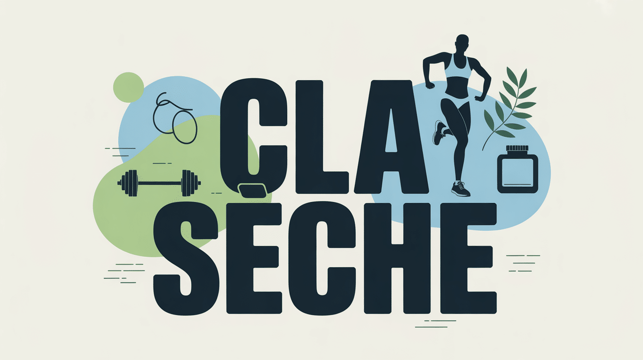 CLA sèche image concept perte de graisse et maintien musculaire