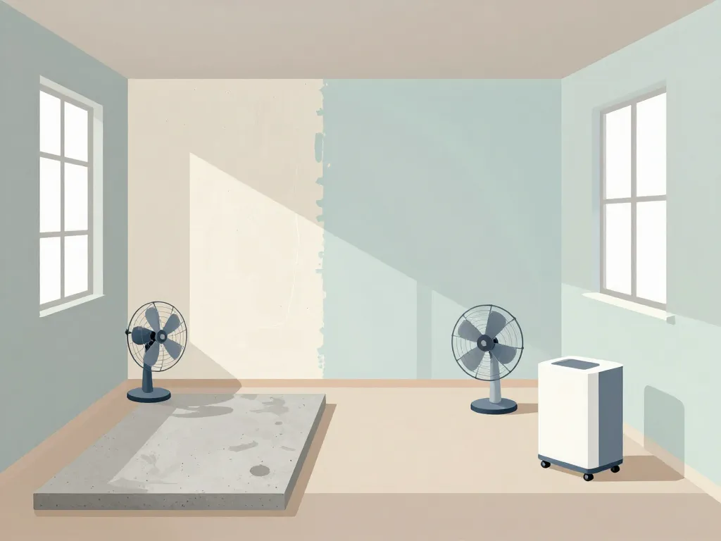 Combien de temps pour sécher murs, dalle béton, enduits