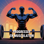 comment progresser en musculation, illustration dynamique force et motivation
