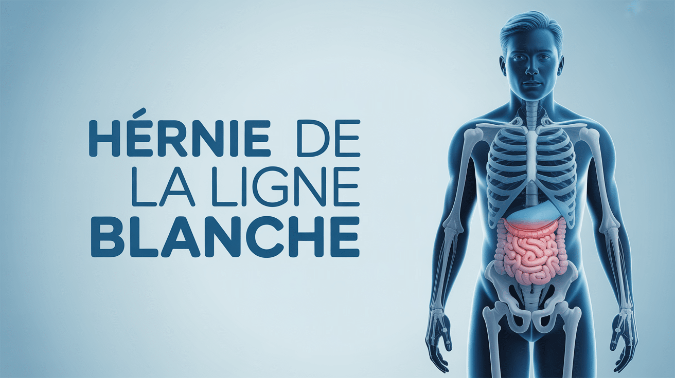 schéma hernie de la ligne blanche comment soigner sans operation