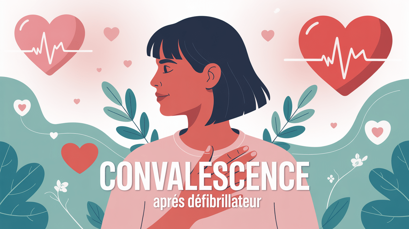 Convalescence après pose défibrillateur silhouette rassurante