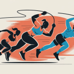 corde a sauter crossfit illustration dynamique sportive