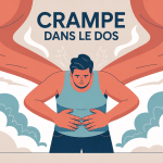 Illustration crampe dans le dos personnage