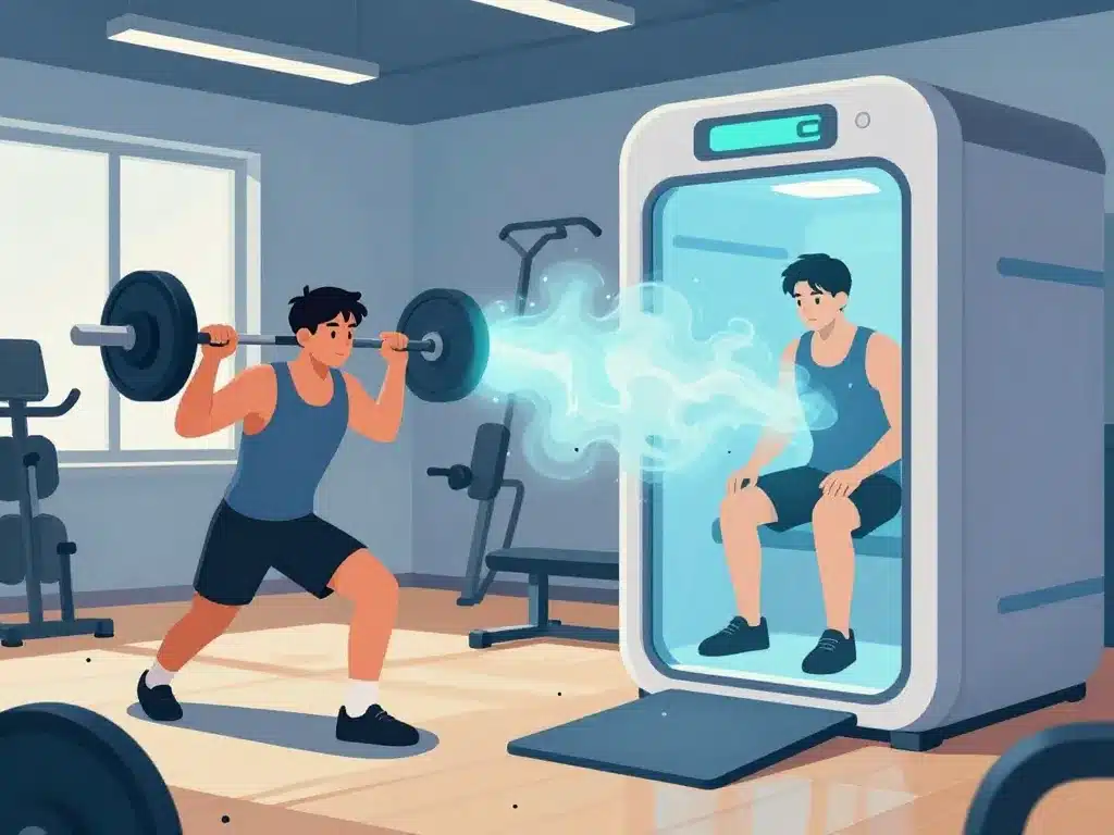 Cryothérapie musculation gym application séance