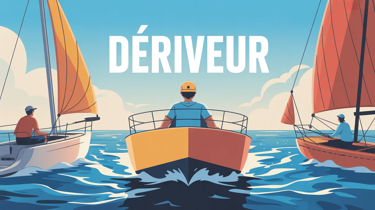 illustration deriveur moderne marins apprentissage