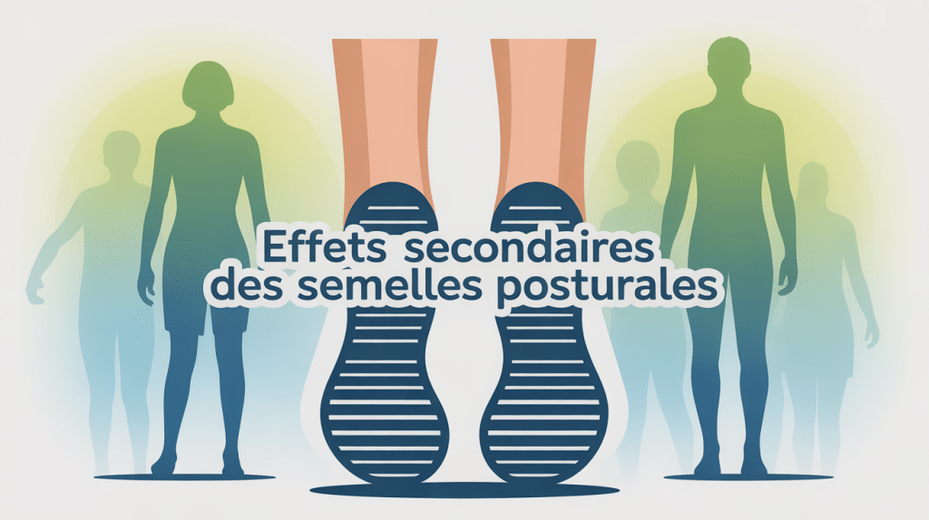 effets secondaires semelles posturales, illustration pieds et adaptation
