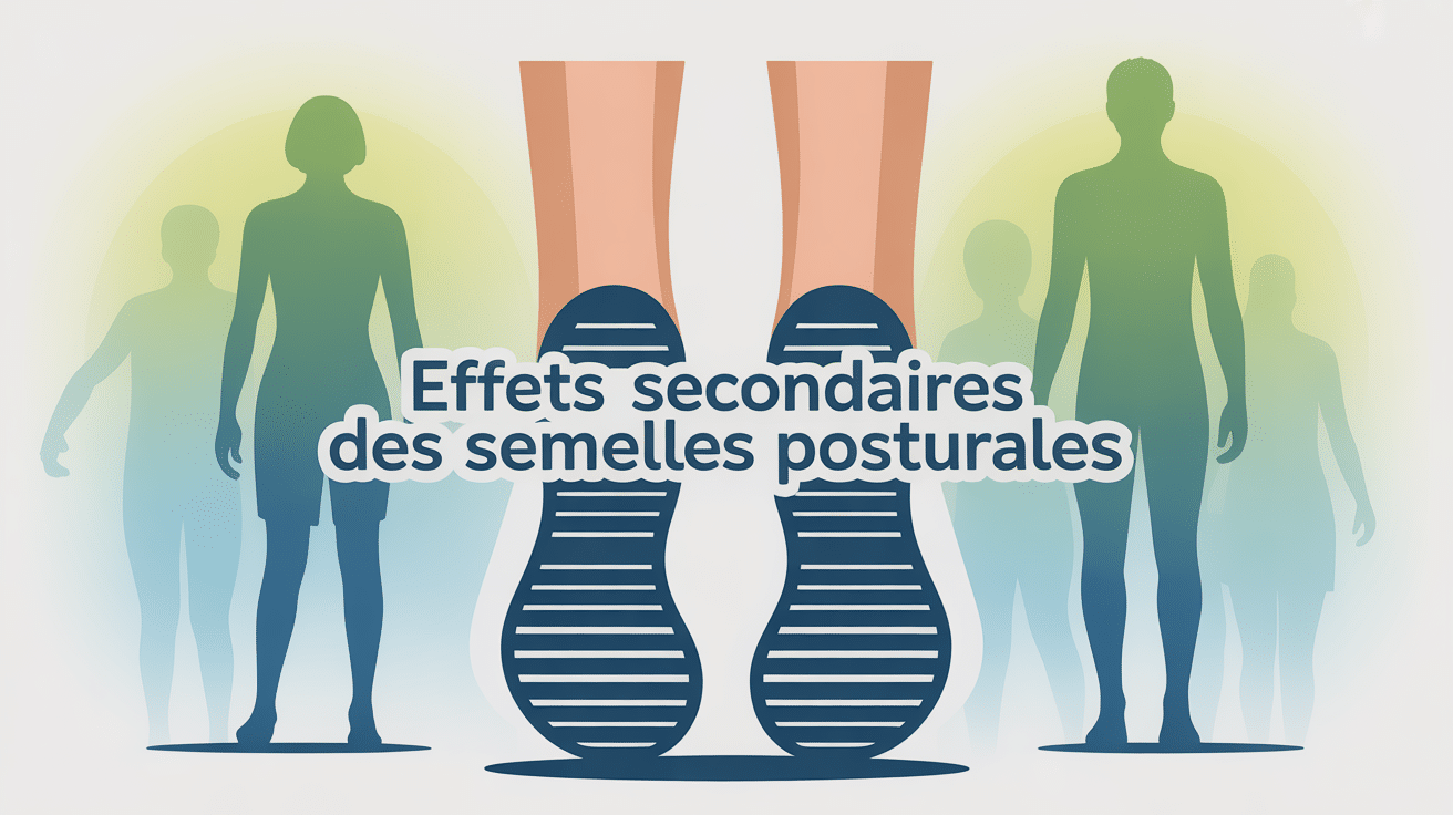 effets secondaires semelles posturales, illustration pieds et adaptation