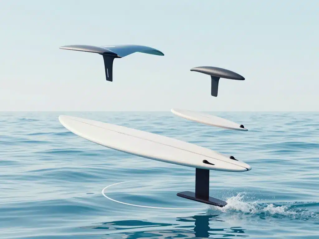 diagramme configuration foil surfers pour stabilité