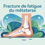 illustration fracture de fatigue metatarse duree pied douleur guerison