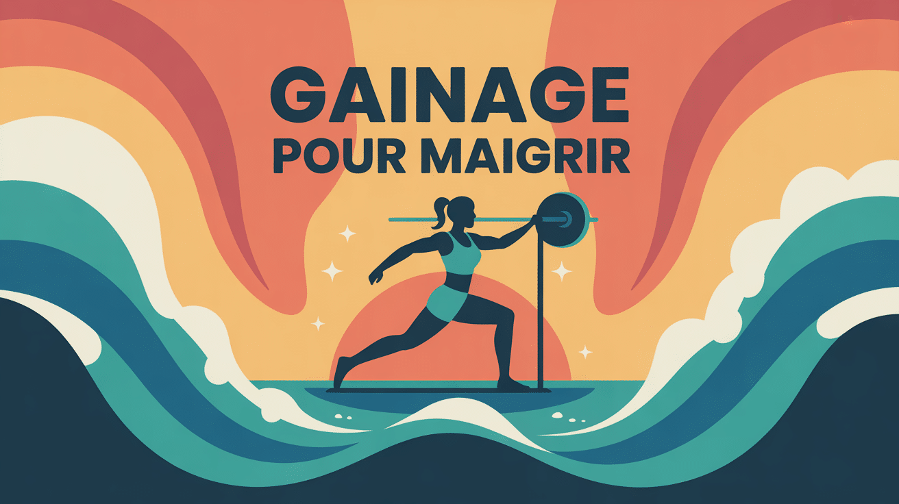 gainage qui fait maigrir illustration vecteur moderne