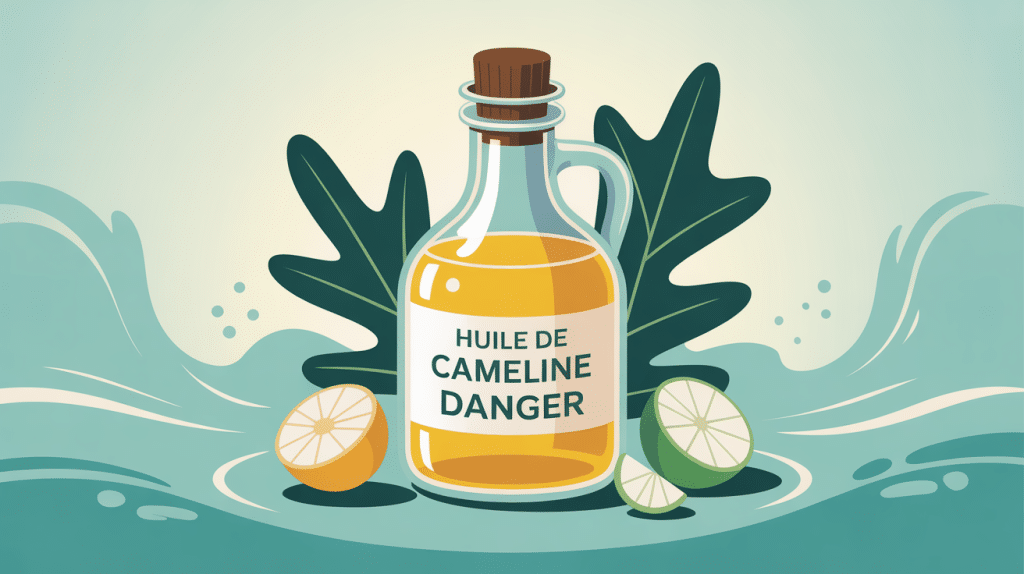 huile de cameline danger bouteille bienfaits risques