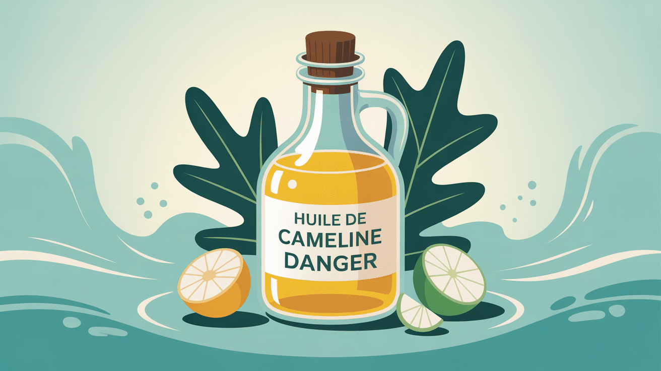 huile de cameline danger bouteille bienfaits risques