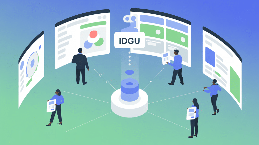 idgu illustration collaboration systèmes d'entreprise