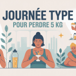 illustration journée type pour perdre 5 kg