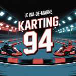karting dans le 94 illustration piste festive et sportive