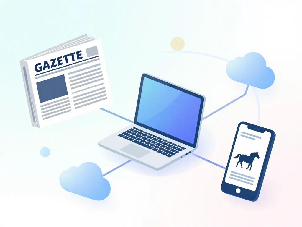 Diagramme des supports de la gazette des courses de demain