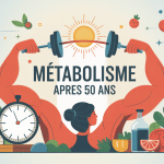 Illustration concept métabolisme après 50 ans