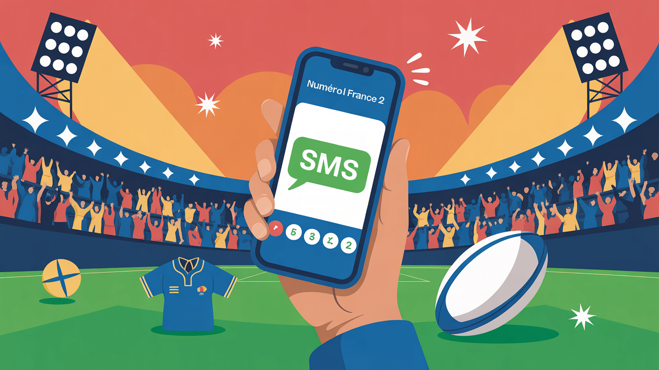 numéro sms jeu rugby france 2 téléphone ballon rugby