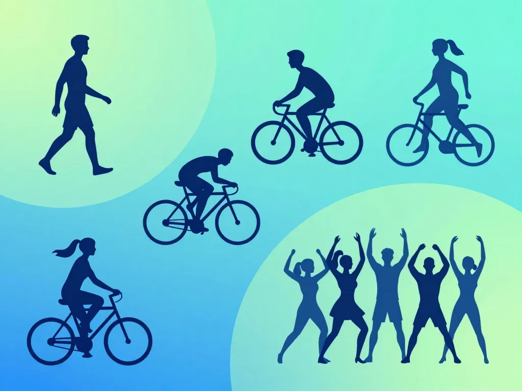 activités physiques perdre 15 kg silhouettes dynamiques