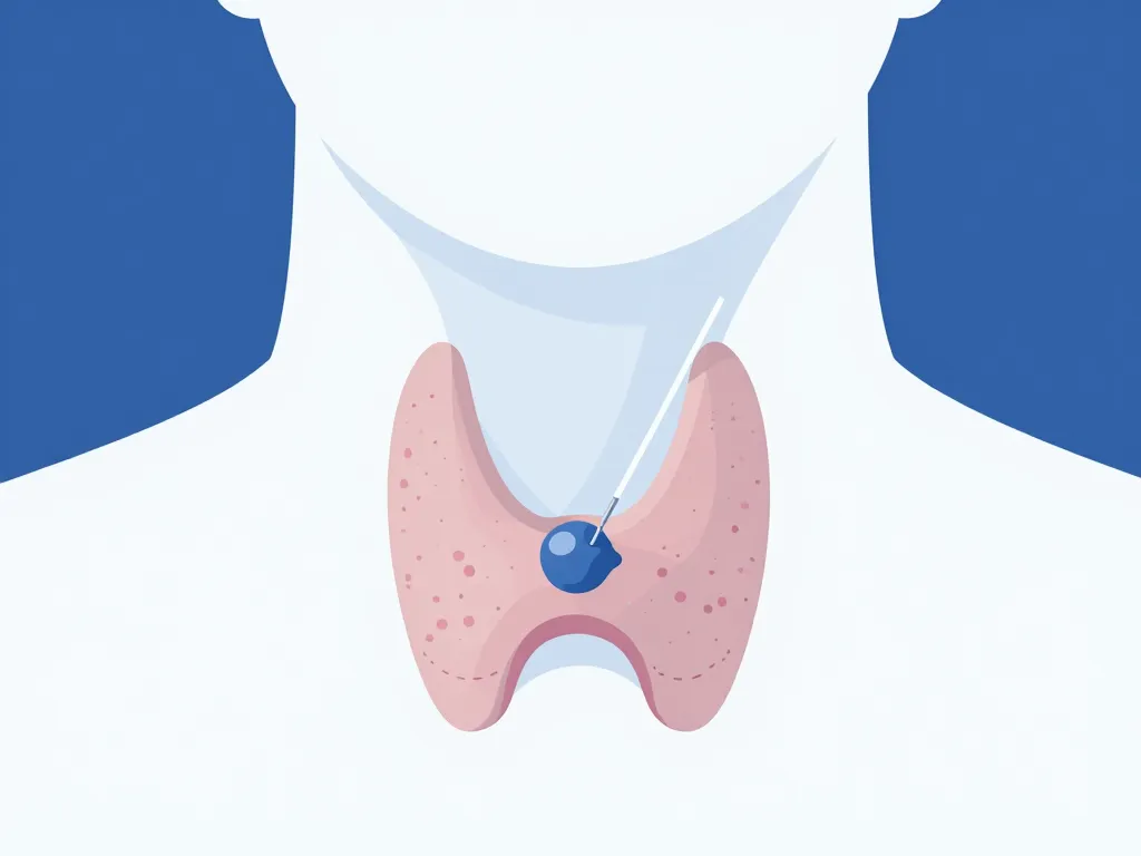 Schéma ponction thyroïde effets secondaires, aiguille et échographie