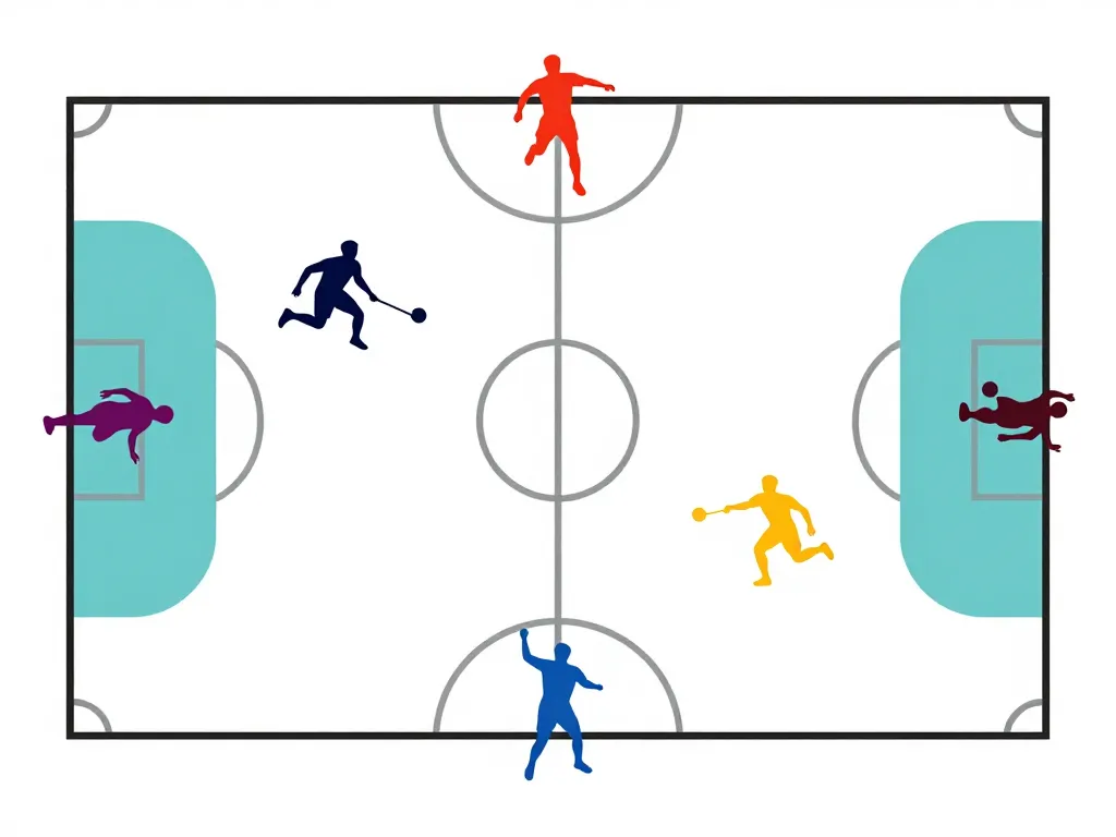 schéma tactique postes handball