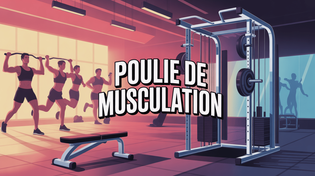 station poulie musculation polyvalente moderne