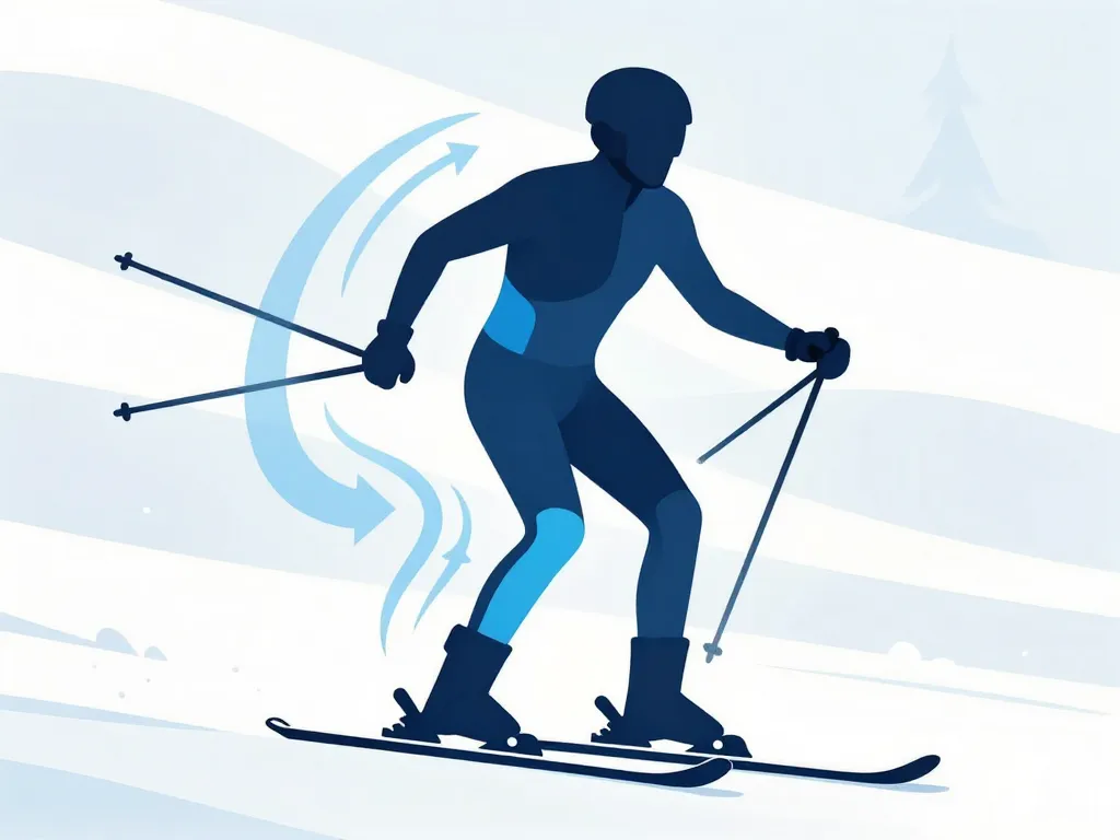 schema preparation physique pour le ski muscles sollicites