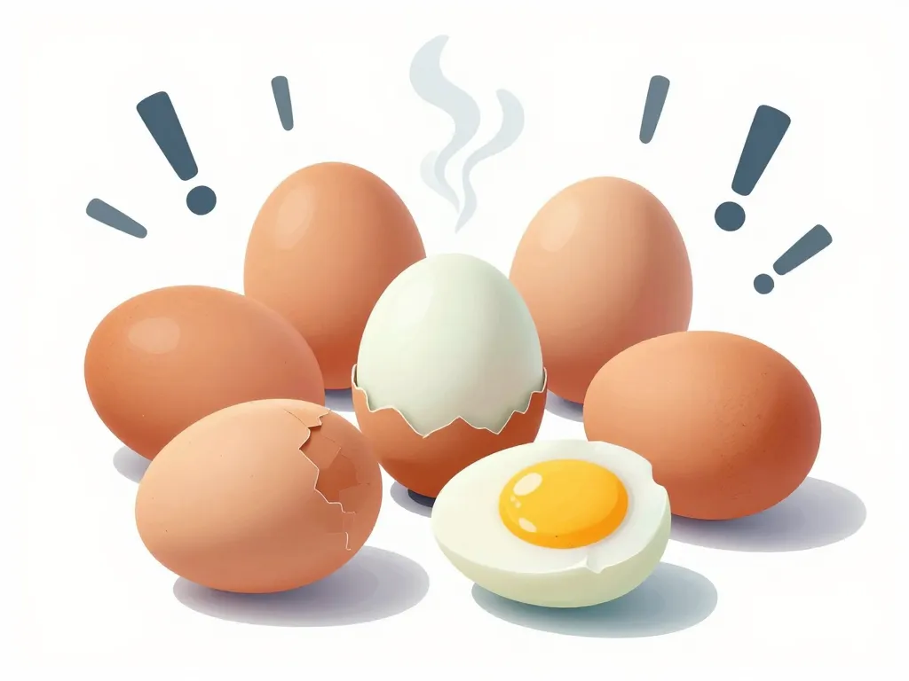 signes visuels oeuf dur pourri