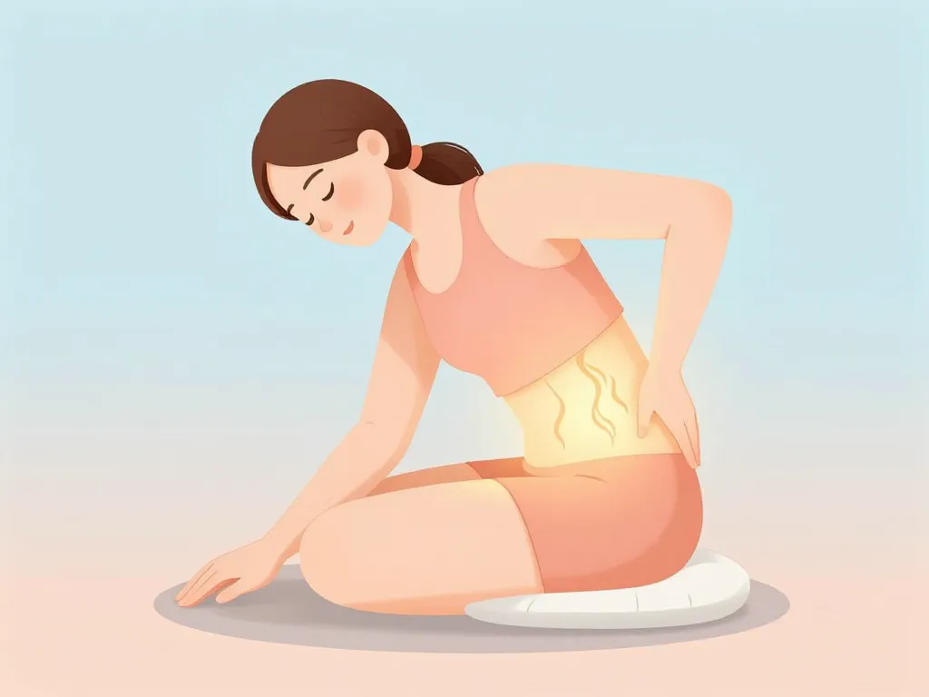 Soulagement crampe dans le dos étirement