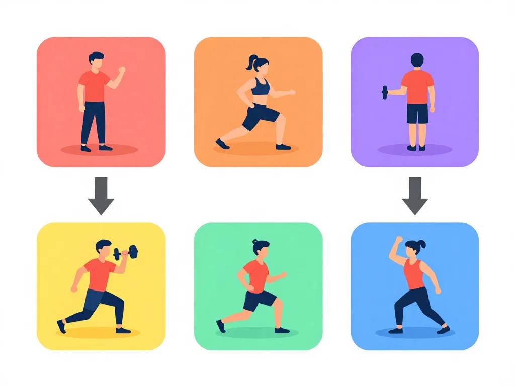 diagramme sport en x séance type blocs exercices