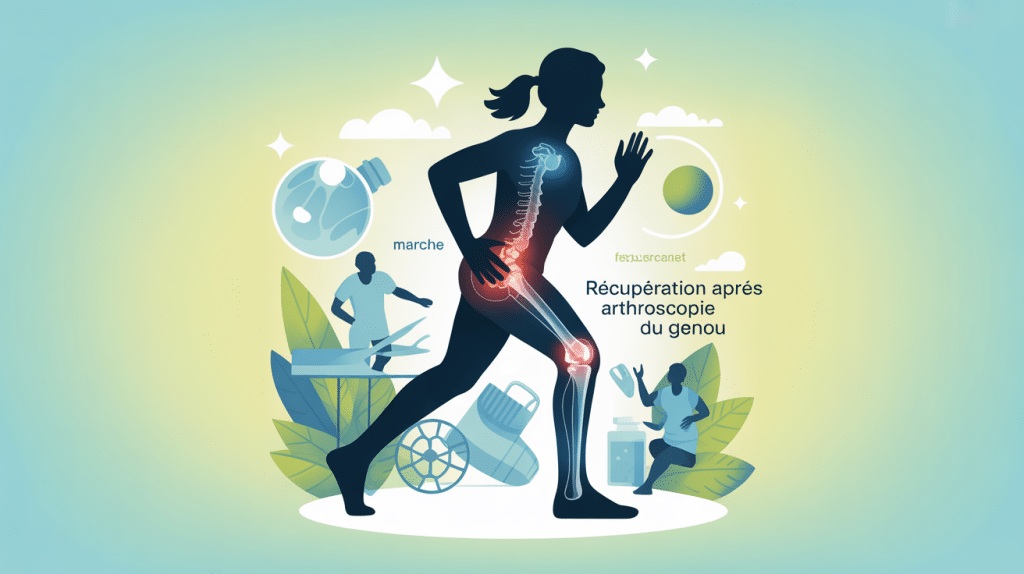 temps de récupération après arthroscopie du genou forum illustration vecteur