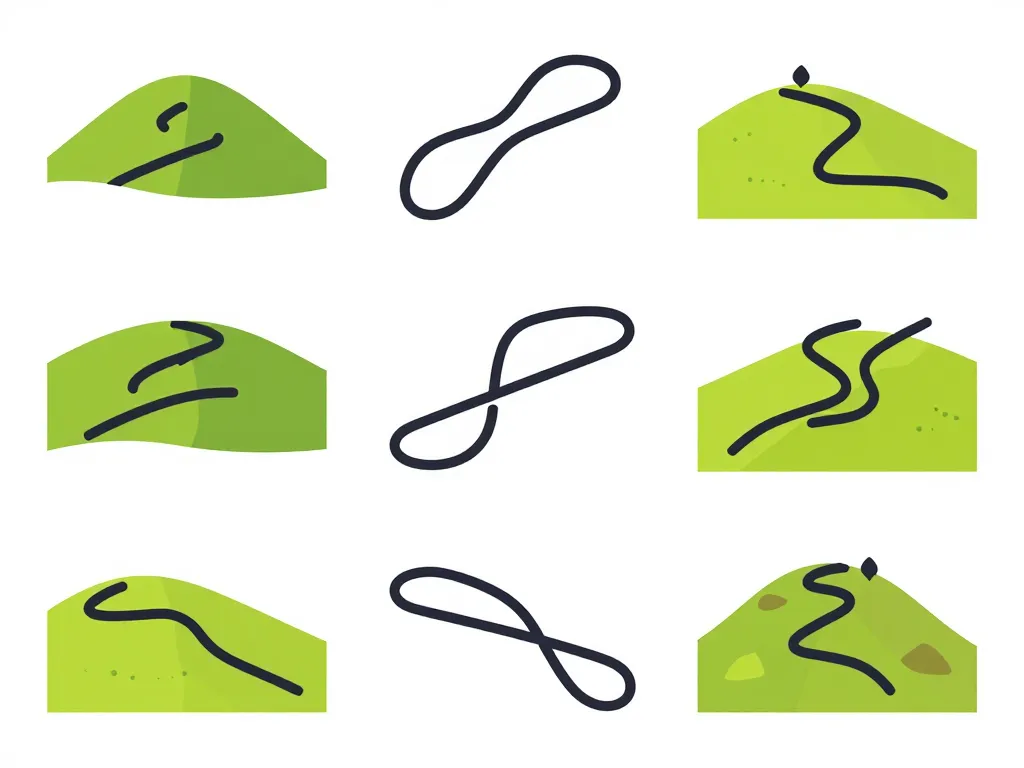 parcours trail tec différents profils dénivelé