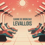 uv levallois illustration cabine de bronzage moderne