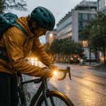 cadeau pour cycliste urbain avec casque et éclairage