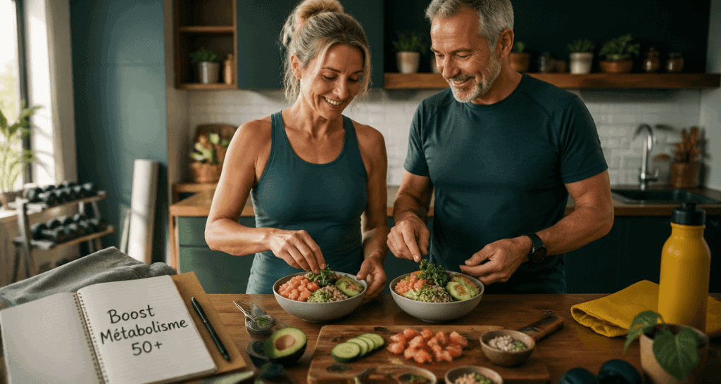 comment augmenter son metabolisme apres 50 ans couple cuisine poke bowl