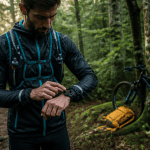 comparatif montre running coureur forêt