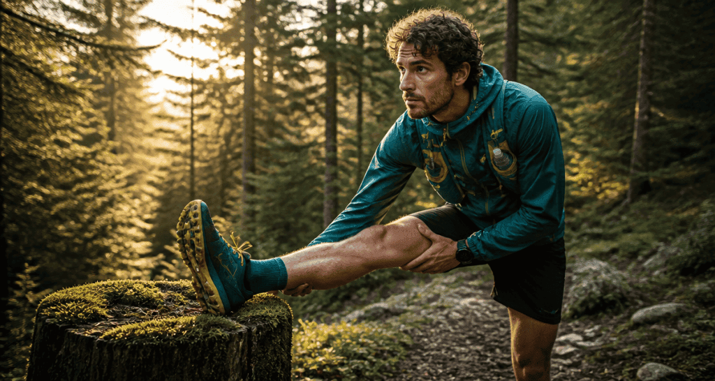 douleurs au tendon d achille coureur s etire en foret