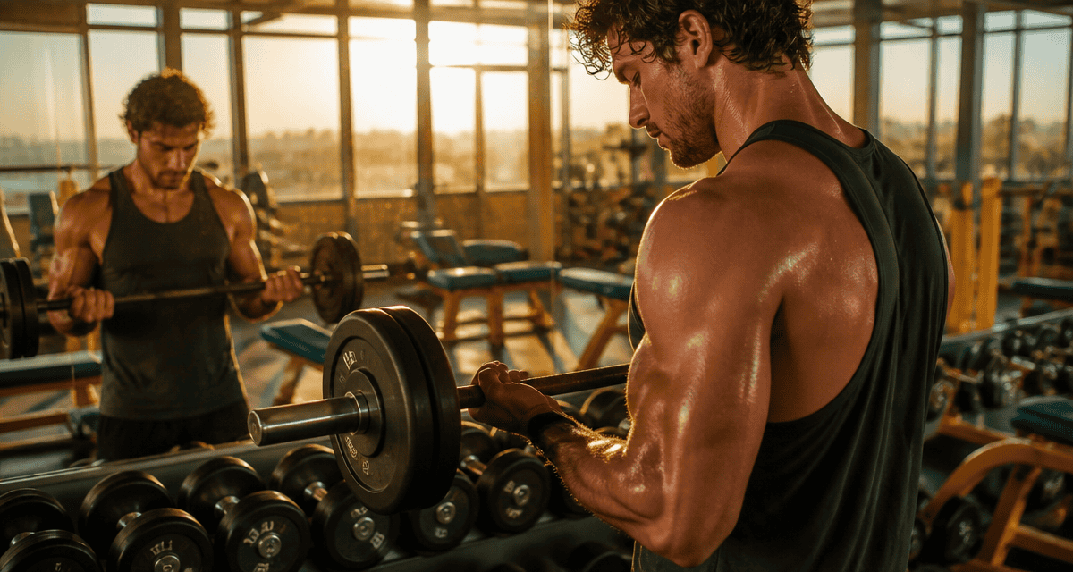 Exercice biceps curl barre contraction