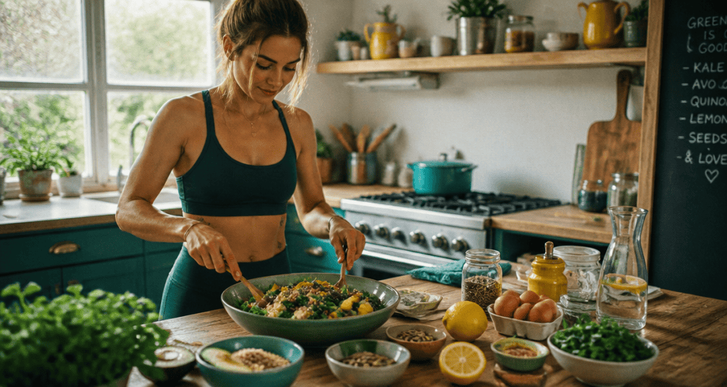 maigrir du ventre alimentation femme salade