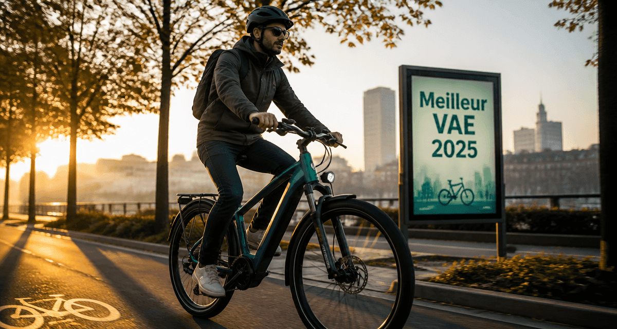 meilleur vae 2025 sur piste cyclable au lever du soleil