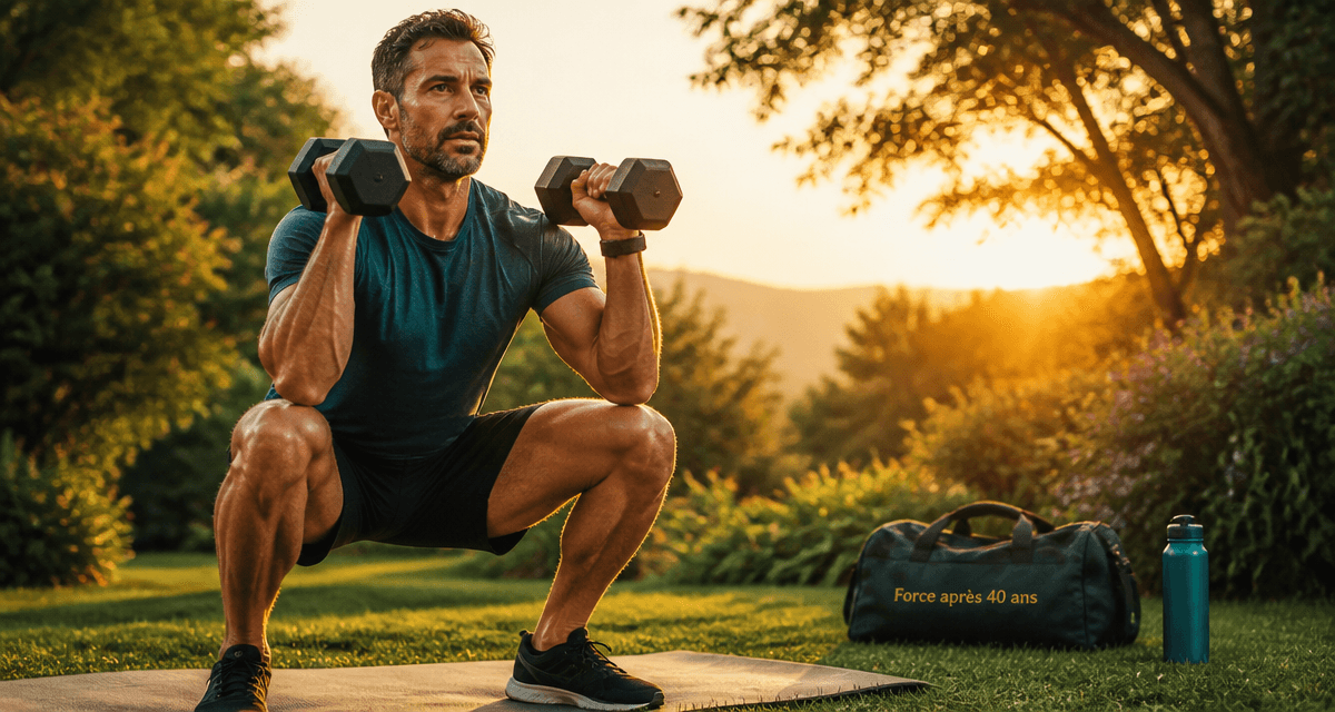 musculation homme 40 ans squat extérieur