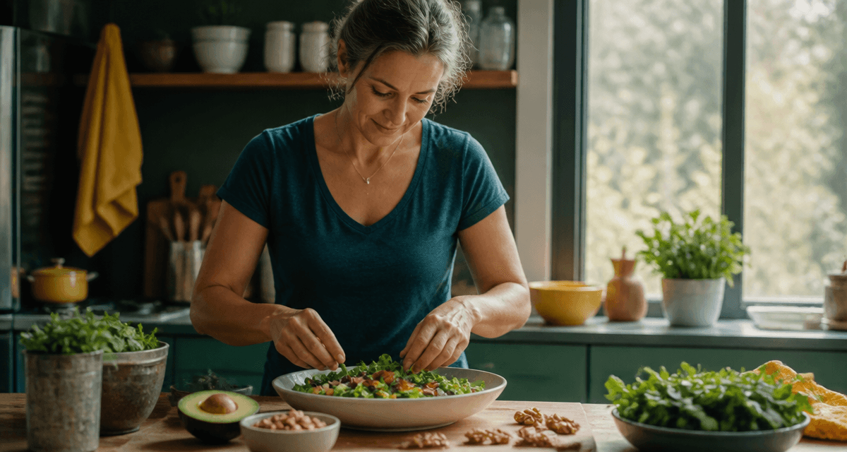 perdre du ventre femme 50 ans salade cuisine