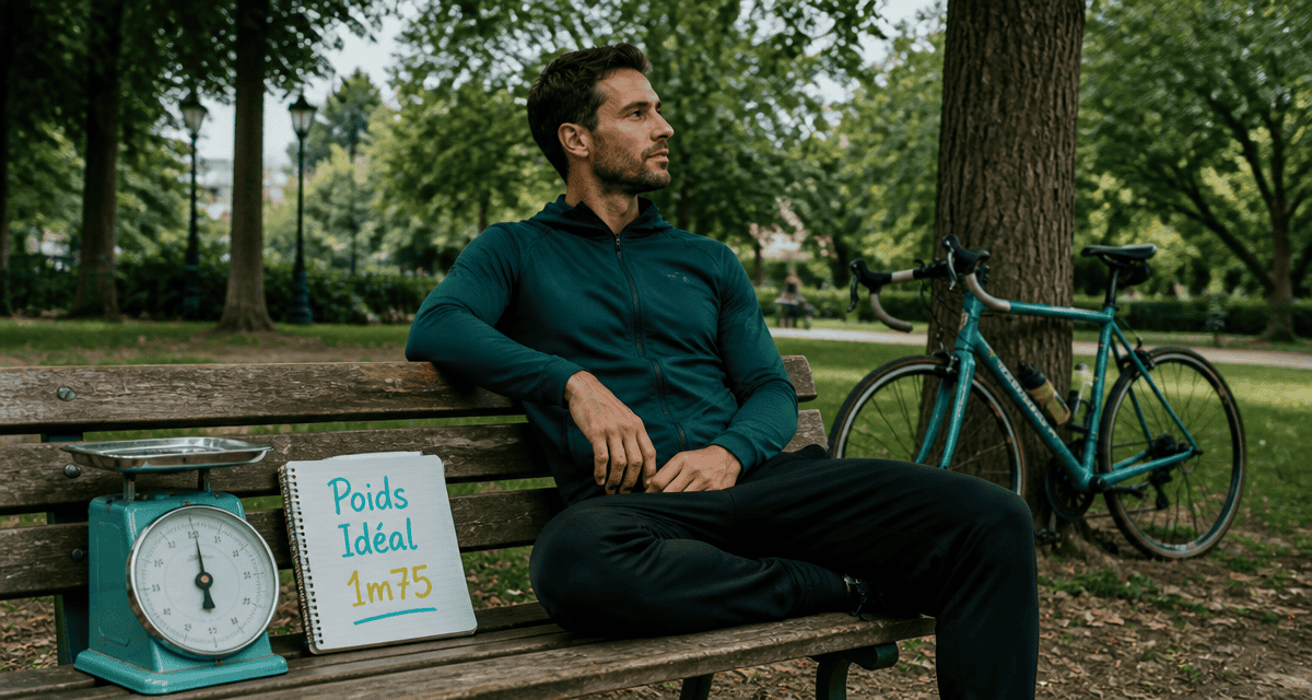 poids pour 1m75 homme assis parc balance carnet