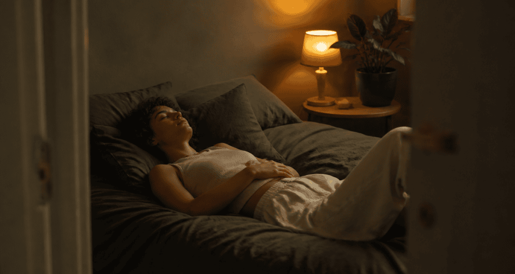 technique pour s endormir rapidement lit lin vert